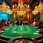 Bright and engaging blackjack scene showcasing 13win's thrilling casino experience with elegant players.