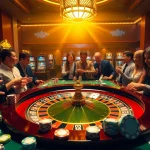 Experience the thrill of asupanjitu at a luxurious casino featuring roulette, cards, and vibrant chips.
