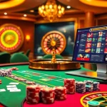 Gambling scene showcasing lô đề uy tín with vibrant casino tables and engaging players.