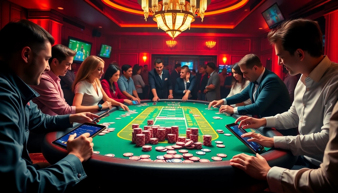 Experience thrilling gameplay at King88 with a stunning casino table filled with poker chips and cards.