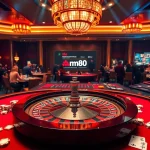 Experience the excitement of gaming at mm88 casino with roulette and poker elements.