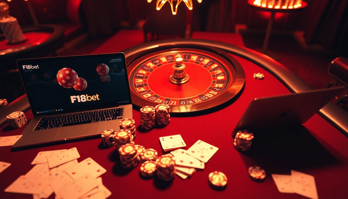 Experience the thrill of high-stakes poker and luxury gaming with F8bet at a professional casino table.