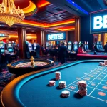 Engaging gaming experience at BET88 casino with vibrant tables and excited players.
