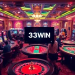 Experience thrilling gaming moments at 33WIN trang chủ with vibrant casino tables and machines