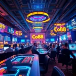 Experience the thrills of live gaming at https://co88.london/ with vibrant casino lights and engaging players.