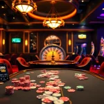 SODO66 showcases an exciting casino scene with poker and slot machines, inviting online players.