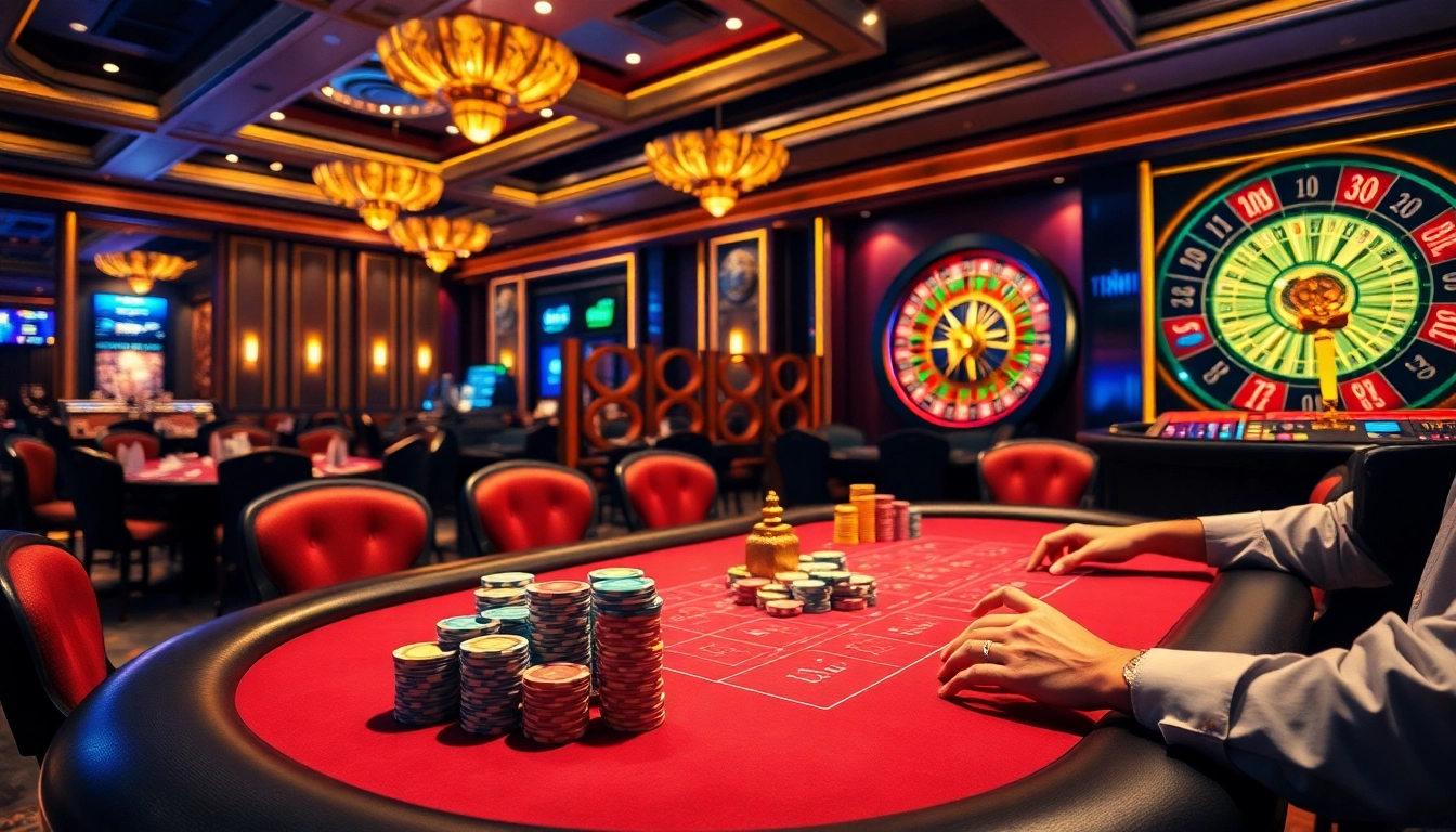 Experience the thrill of jun888 at a high-stakes poker table in a luxurious casino.