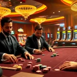 Experience high-stakes gambling action at kuwin's luxurious casino tables with vibrant visuals.