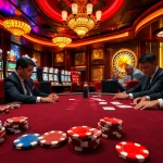 Engage in the thrilling ambiance of dn88's luxurious casino, featuring high-stakes poker and vibrant slot machines.