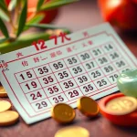 Song thủ lô lottery ticket surrounded by traditional Vietnamese symbols of luck