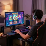 Sesi permainan slot gacor hari ini yang menarik di rumah dengan grafik yang cerah dan suasana yang nyaman