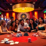 Experience thrilling gameplay at j88 com casino with vibrant tables and slot machines.