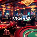 Players enjoying a thrilling game at 33win68's vibrant casino environment.