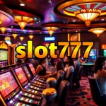 Players enjoy the excitement of winning at slot777 slot machines in a lavish casino atmosphere.