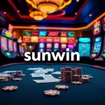 Experience thrilling gameplay at Sunwin with vibrant slot machines and casino tables.