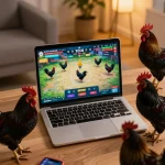 Watch intense cockfights live with congaden, highlighting the thrilling gaming experience.