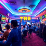 TR88 online gaming platform showcasing diverse games and player excitement.