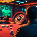 Enhance your gaming strategy at Goal123 with vibrant casino visuals featuring poker and roulette.