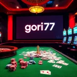 Engage with gori77's vibrant online casino scene featuring roulette and slot machines.