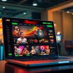 Exciting HB88 online casino interface showcasing sports betting and slot games.