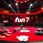 Action-packed casino scene showcasing fun 79 with poker chips and an elegant roulette wheel.