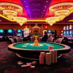 An exciting poker game at https://78winel.com/ showcasing winning moments and casino vibrations.