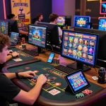 Engaged players exploring various games on https://gg88.mov/ with vibrant graphics and a lively atmosphere.