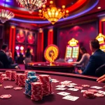 Daga players engaging in thrilling casino gameplay at an elegant gaming table.
