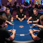 may88 đăng nhập for players engaging in a high-stakes poker tournament, showcasing dynamic gameplay and strategic interaction