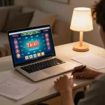 Engaging Tài Xỉu online gaming scene featuring a player strategizing at home.