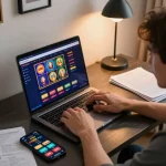 Engaged player strategizing on GO88 app for optimized betting experience.
