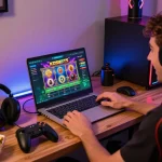 User engaged with the KDSLOTS platform, showcasing an exciting online gaming experience.