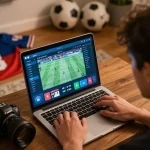 Engaging with live sports betting on MMOO's platform from a cozy home setup