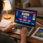 Engaging with SV88 TV online gaming platform for strategic betting.