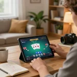 Engaging online poker session on 388bet with vibrant interface and strategic gameplay