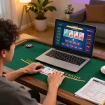 Pemain yang terlibat menyertai sesi blackjack dalam talian di kasino dalam talian Malaysia, mempamerkan strategi dan keseronokan.