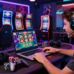 Player enjoying tg88 online gaming experience with colorful graphics and dynamic atmosphere