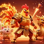 Engage in thrilling online casino gameplay with vibrant characters and winning symbols