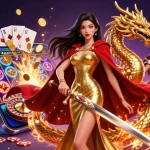 Vivi un'esperienza di gioco emozionante presso i casino online esteri con un'illustrazione 3D straordinaria che presenta elementi di gioco e design vibranti.