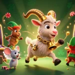 MPOID showcases a festive yet spooky casino scene with a Krampus goat, angel mouse, and elf gremlins in action.