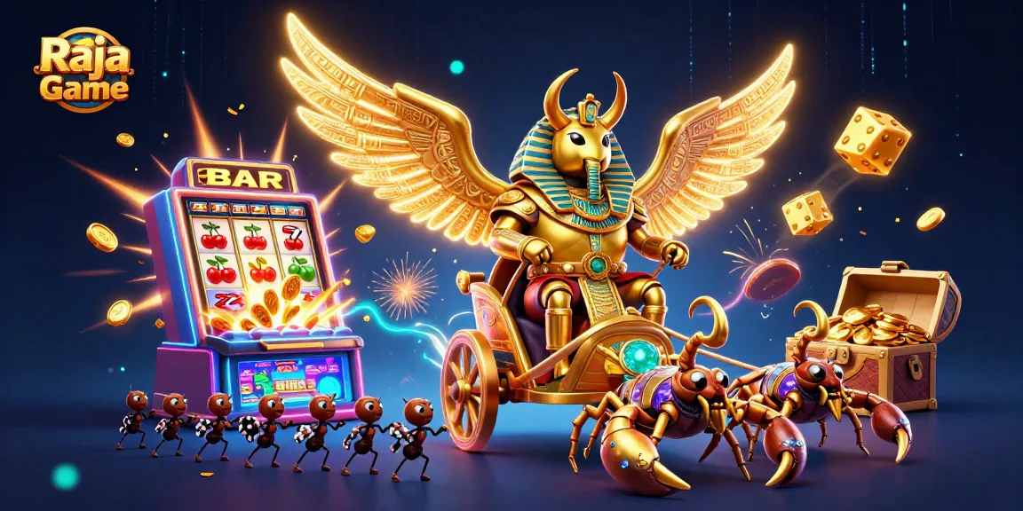 Play thrilling games on Raja Game and enjoy vibrant casino adventures with colorful elements.