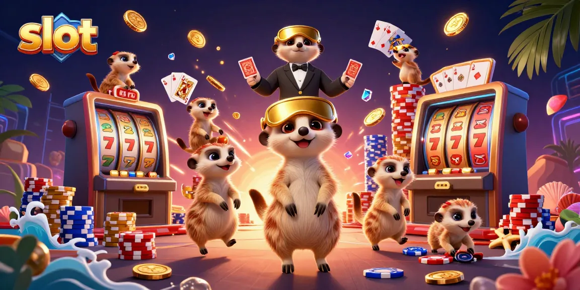 Menangkan jackpot slot dengan koloni meerkat bermain di kasino yang ceria dan berkilauan.