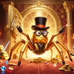 Wager on lịch thi đấu bóng đá with a dynamic scene featuring a golden tarantula and knight in action.