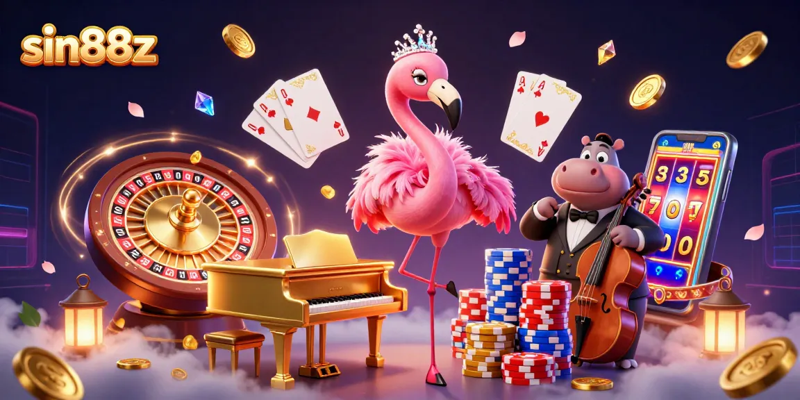 Experience thrilling gameplay with sin88z amidst vibrant casino elements.