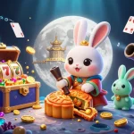 Experience thrilling gameplay with slot gacor showcasing a moon rabbit and vibrant casino elements.