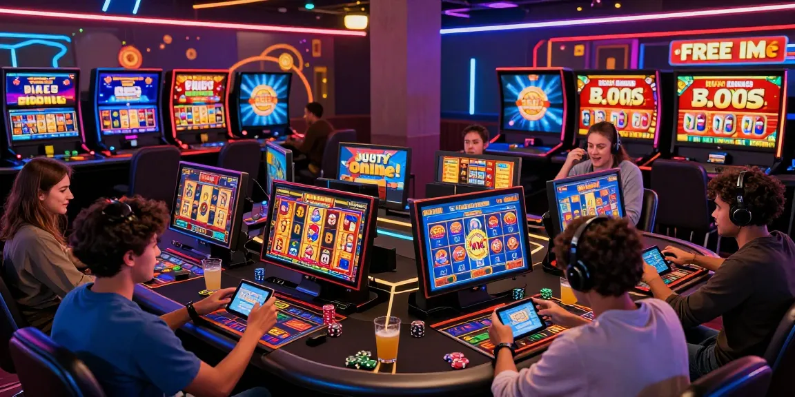 Players exploring new online slot sites in a vibrant virtual casino setting filled with interactive games and excitement.
